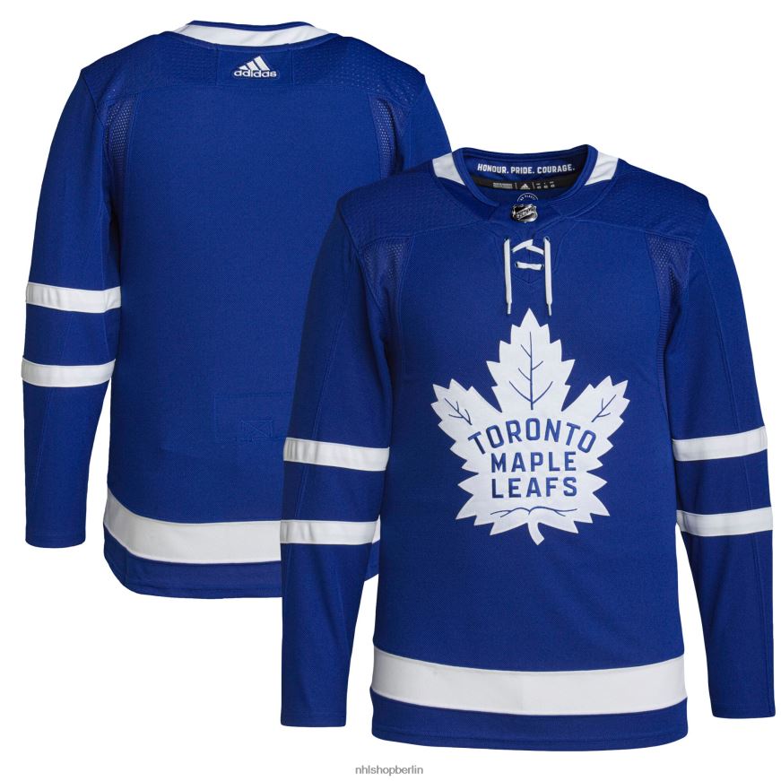 Männer NHL Toronto Maple Leafs adidas Royal Home Primegreen authentisches Pro-Trikot Kleidung BF680T563