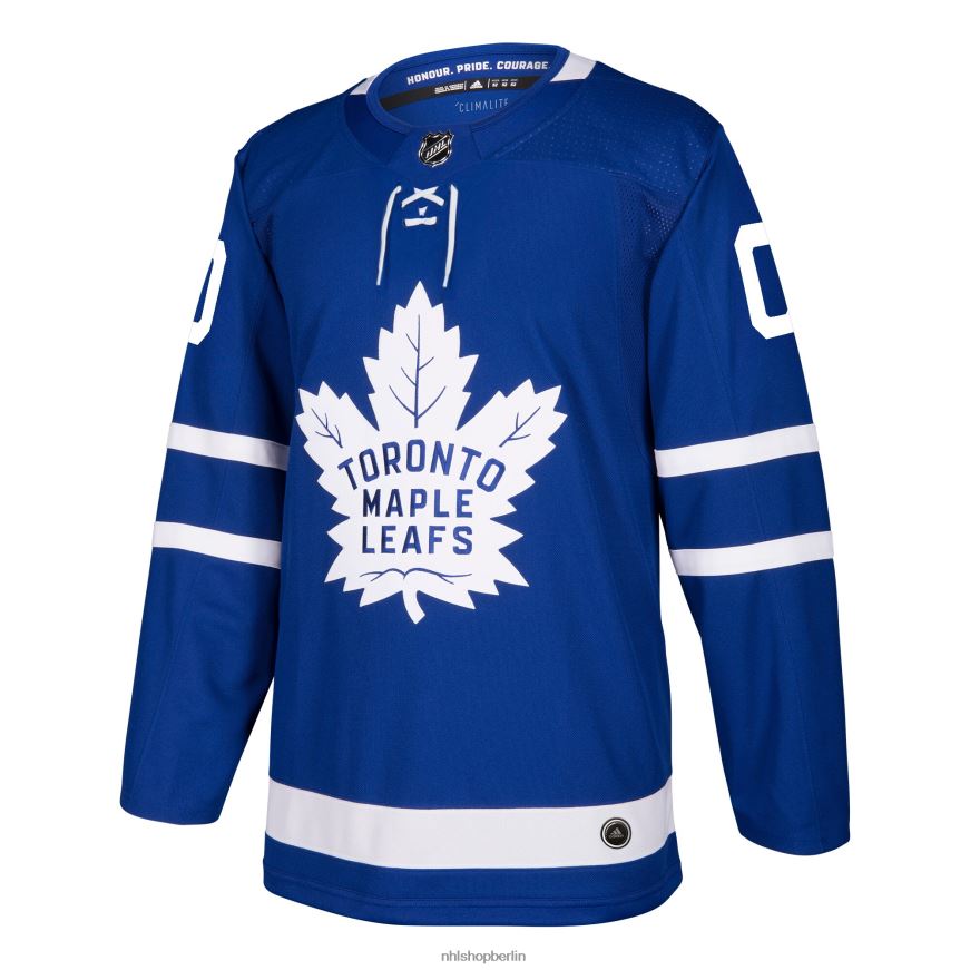 Männer NHL Toronto Maple Leafs adidas blaues authentisches individuelles Trikot Kleidung BF680T1996