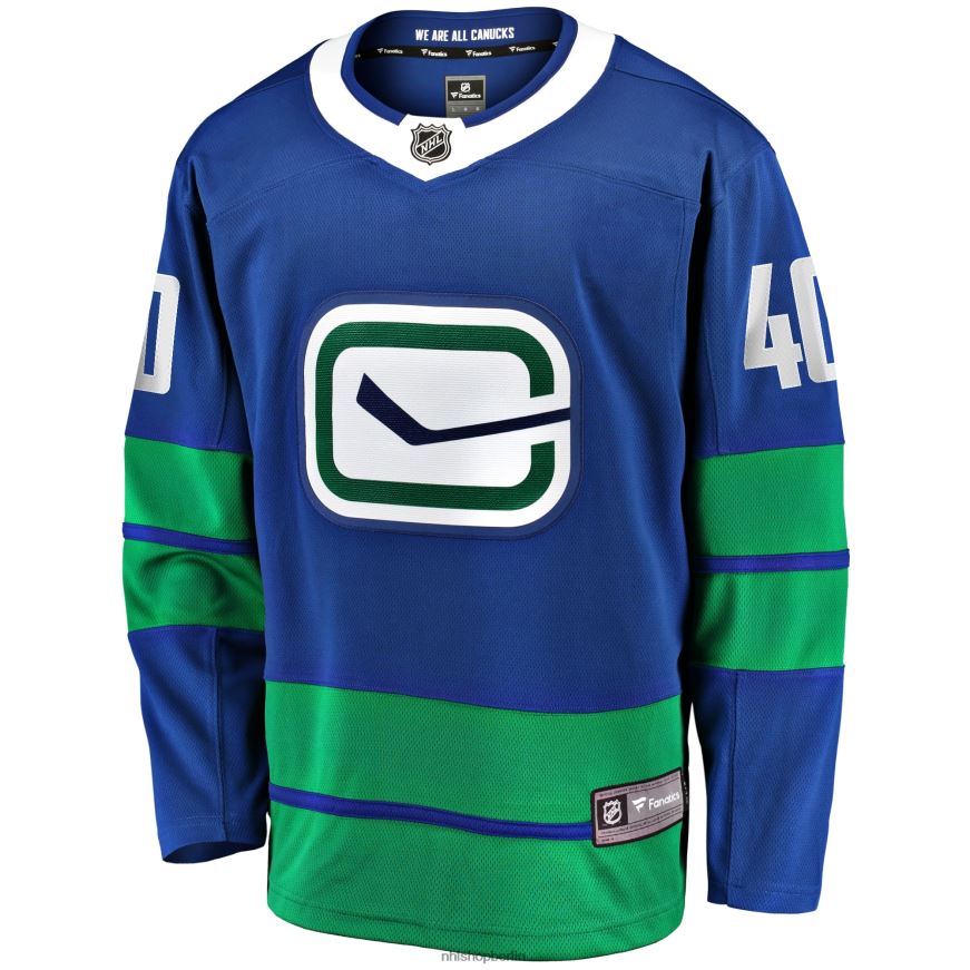 Männer NHL Vancouver Canucks Elias Pettersson Fanatics Branded Royal 2019/20 Alternatives Premier Breakaway-Spielertrikot Kleidung BF680T1920