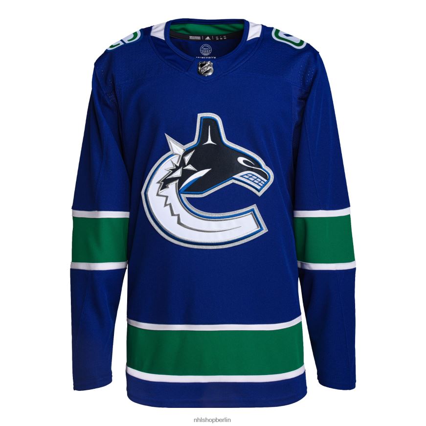 Männer NHL Vancouver Canucks adidas Royal Home Primegreen authentisches Pro-Trikot Kleidung BF680T1235