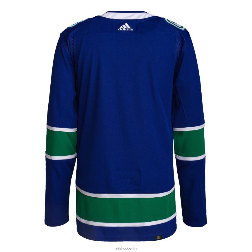 Männer NHL Vancouver Canucks adidas Royal Home Primegreen authentisches Pro-Trikot Kleidung BF680T1235