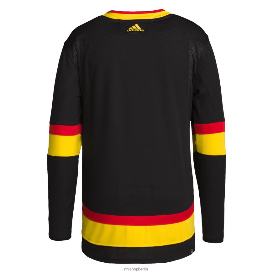 Männer NHL Vancouver Canucks adidas schwarzes Retro-Primegreen-Authentic-Pro-Blank-Trikot Kleidung BF680T1114