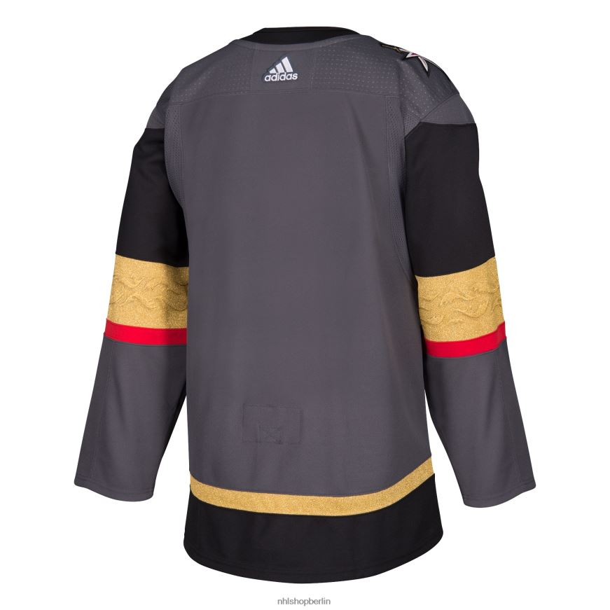 Männer NHL Vegas Golden Knights Adidas Grau Alternative authentisches leeres Trikot Kleidung BF680T613