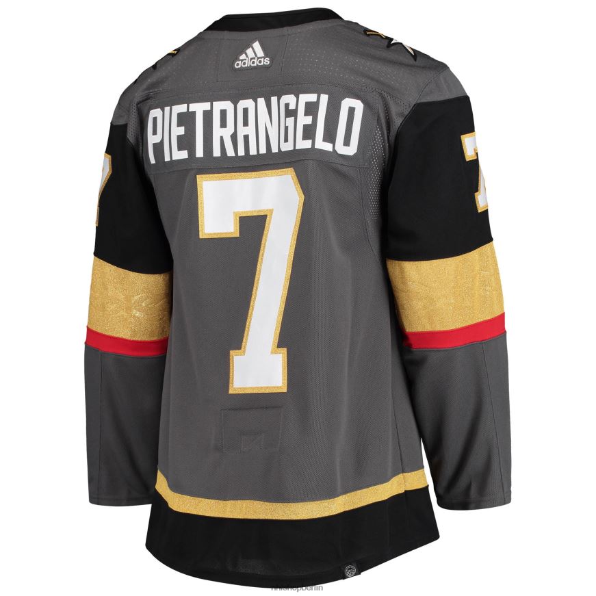 Männer NHL Vegas Golden Knights Alex Pietrangelo Adidas Grau Alternative Primegreen Authentisches Pro-Spieler-Trikot Kleidung BF680T899