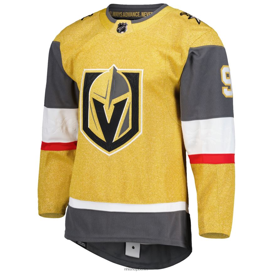 Männer NHL Vegas Golden Knights Jack Eichel Adidas Gold Primegreen Authentic Pro Alternate Player Trikot Kleidung BF680T669