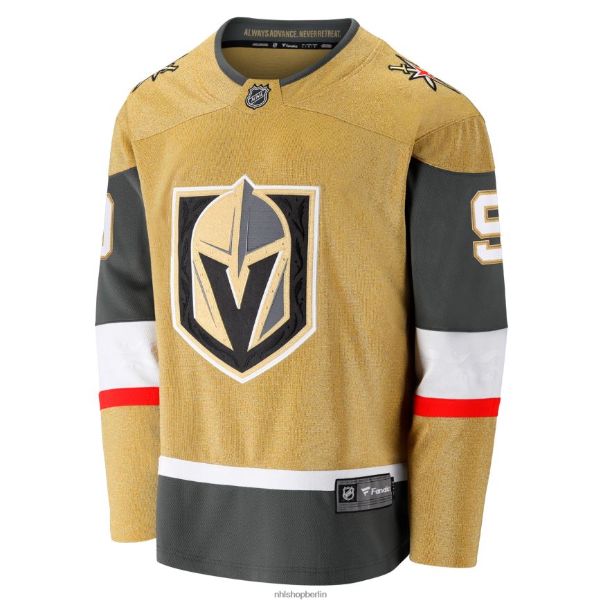 Männer NHL Vegas Golden Knights Jack Eichel Fanatics Branded Gold Alternative Premier Breakaway Player Trikot Kleidung BF680T5