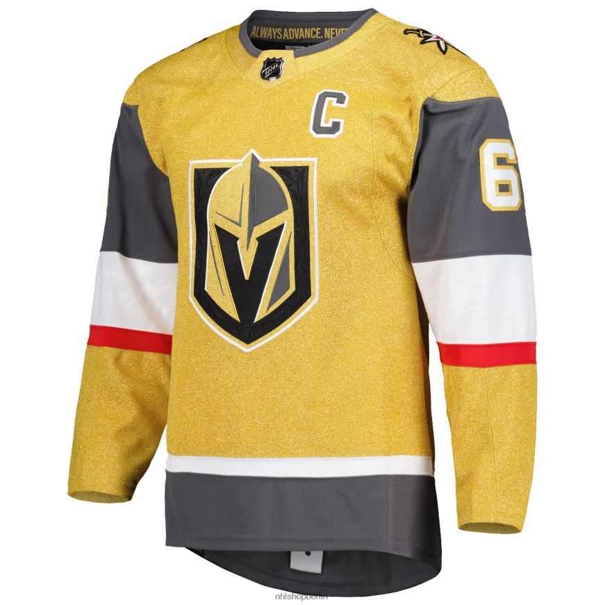 Männer NHL Vegas Golden Knights Mark Stone adidas Gold Captain Patch Primegreen authentisches Pro-Alternative-Spieler-Trikot Kleidung BF680T1374