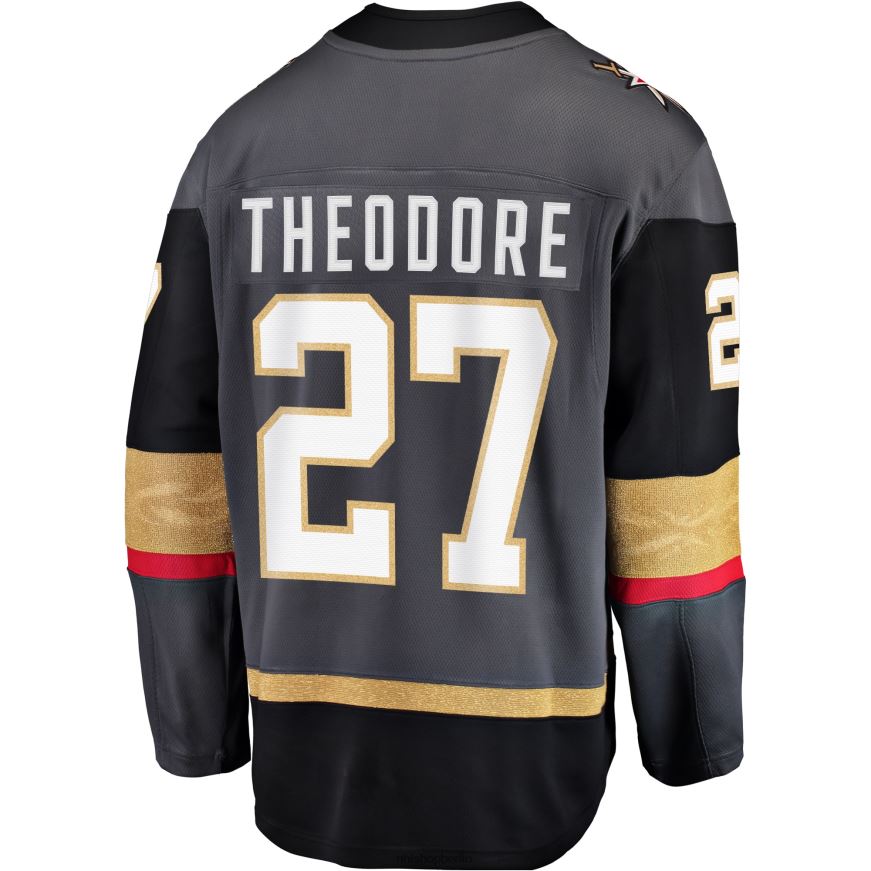 Männer NHL Vegas Golden Knights Shea Theodore Graues alternatives Breakaway-Spielertrikot Kleidung BF680T1728