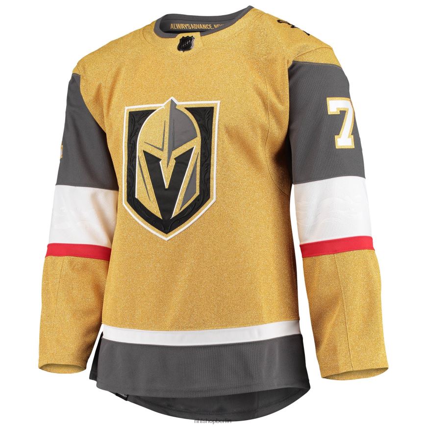 Männer NHL Vegas Golden Knights William Karlsson Adidas Gold Home Primegreen Authentisches Pro-Spieler-Trikot Kleidung BF680T2051