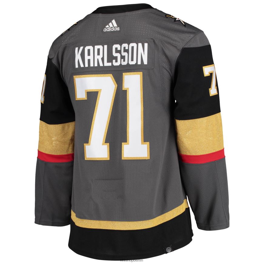 Männer NHL Vegas Golden Knights William Karlsson Adidas Grau Alternative Primegreen authentisches Pro-Spieler-Trikot Kleidung BF680T548