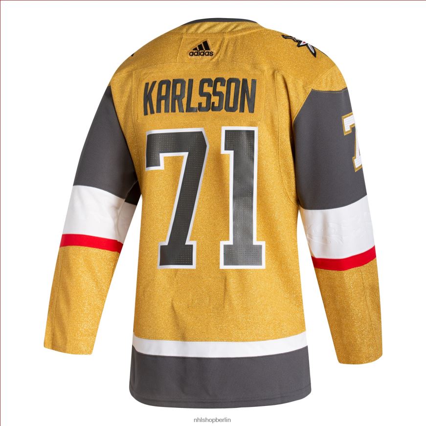 Männer NHL Vegas Golden Knights William Karlsson adidas Gold 2020/21 authentisches Heim-Spielertrikot Kleidung BF680T1455