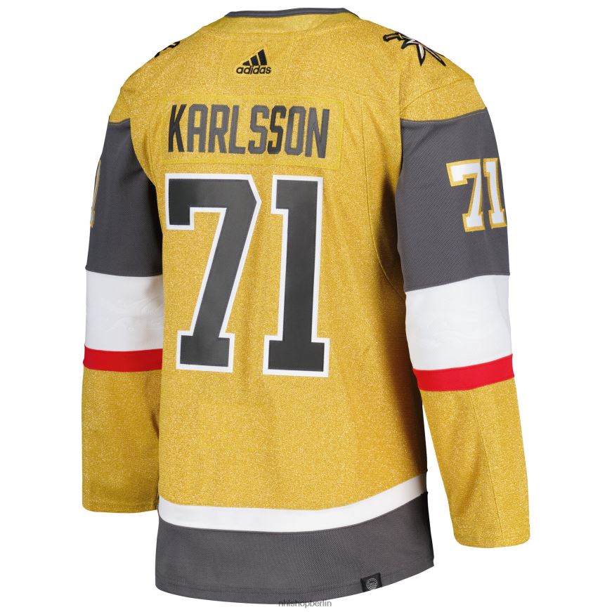 Männer NHL Vegas Golden Knights William Karlsson adidas Gold Primegreen authentisches Profispieler-Trikot Kleidung BF680T1925