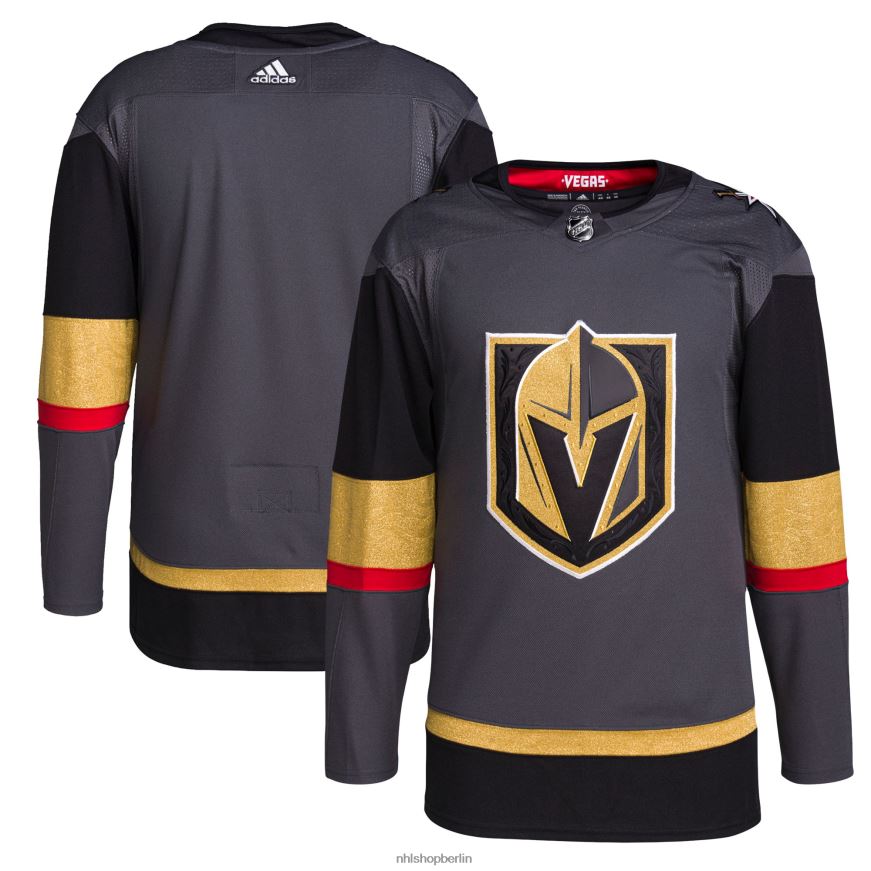 Männer NHL Vegas Golden Knights adidas graues alternatives authentisches Pro-Trikot Kleidung BF680T1627