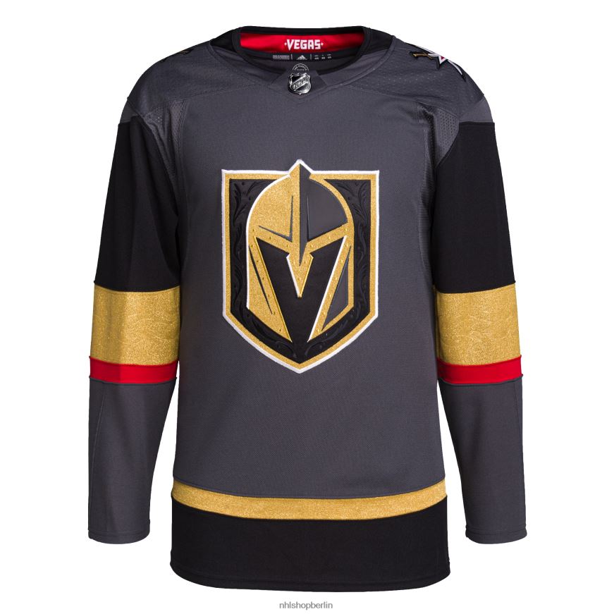 Männer NHL Vegas Golden Knights adidas graues alternatives authentisches Pro-Trikot Kleidung BF680T1627