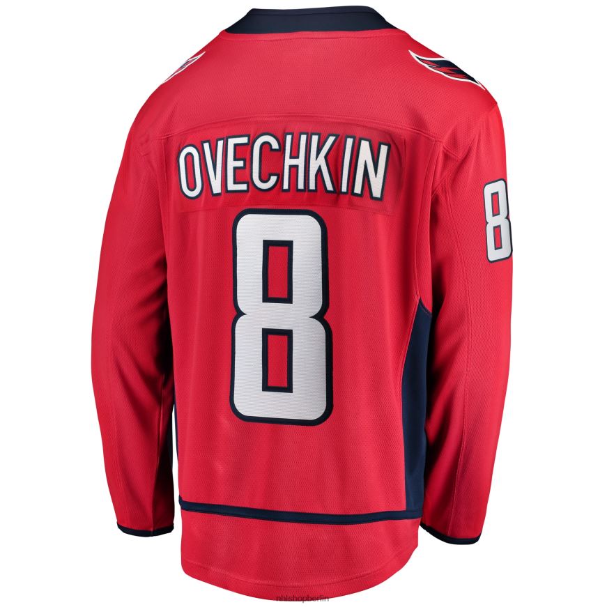 Männer NHL Washington Capitals Alexander Ovechkin Fanatics-gebrandetes rotes Breakaway-Spielertrikot Kleidung BF680T38