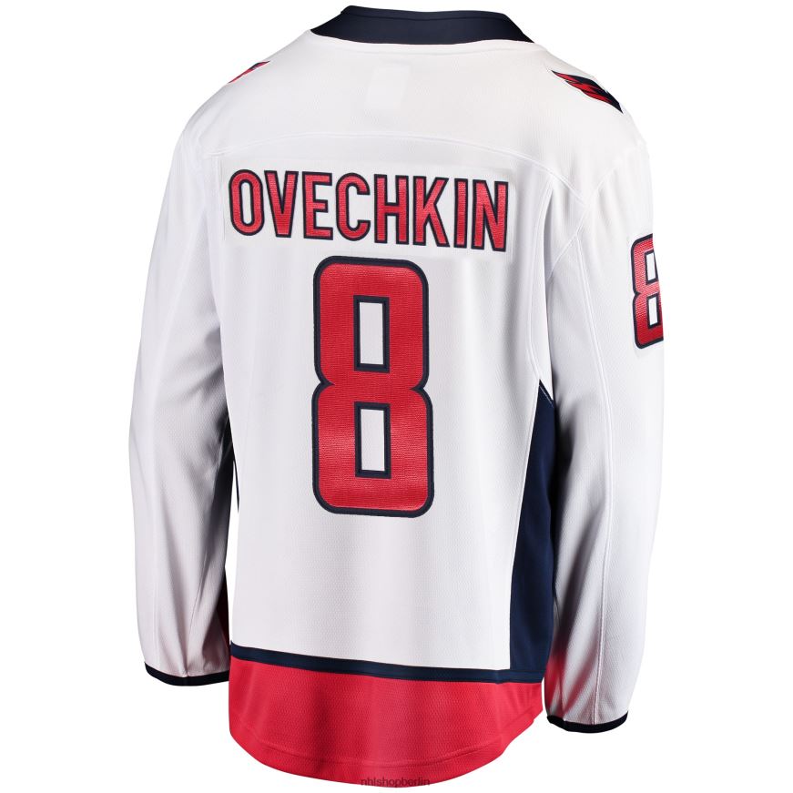 Männer NHL Washington Capitals Alexander Ovechkin Fanatics-gebrandetes weißes Breakaway-Spielertrikot Kleidung BF680T173