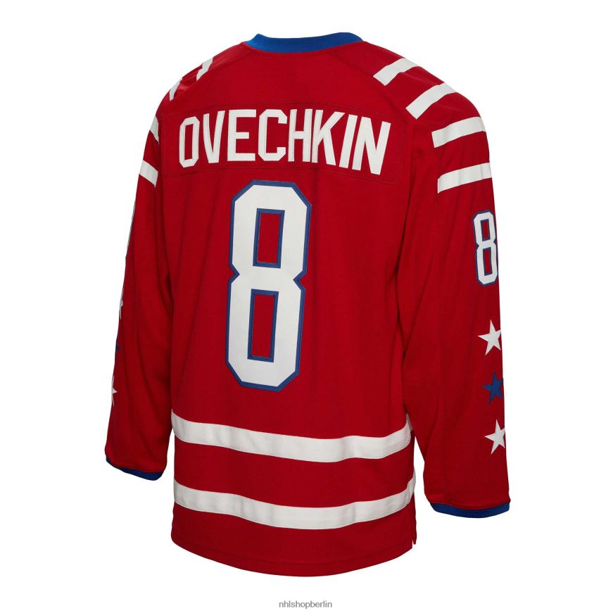 Männer NHL Washington Capitals Alexander Ovechkin Mitchell  Ness Red 2015 Blue Line Spielertrikot Kleidung BF680T162