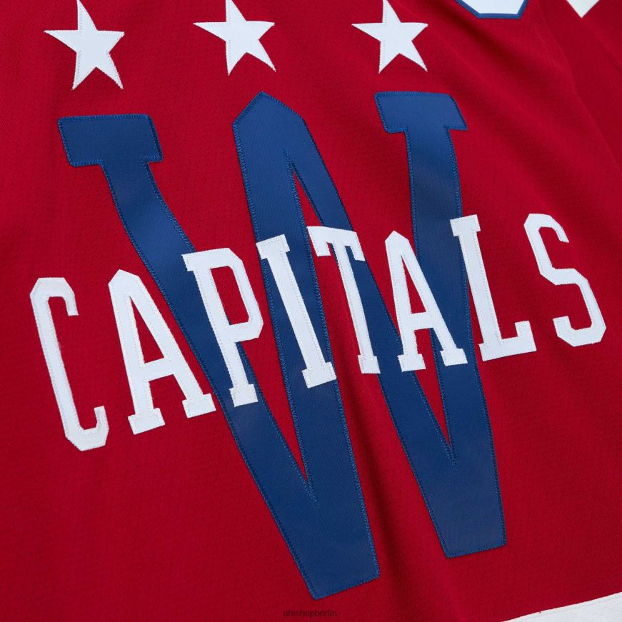 Männer NHL Washington Capitals Alexander Ovechkin Mitchell  Ness Red 2015 Blue Line Spielertrikot Kleidung BF680T162