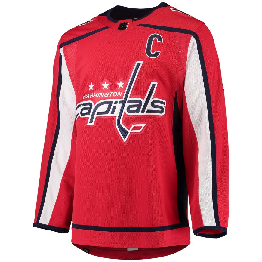 Männer NHL Washington Capitals Alexander Ovechkin adidas Red Home Captain Patch Primegreen Authentisches Profispieler-Trikot Kleidung BF680T250