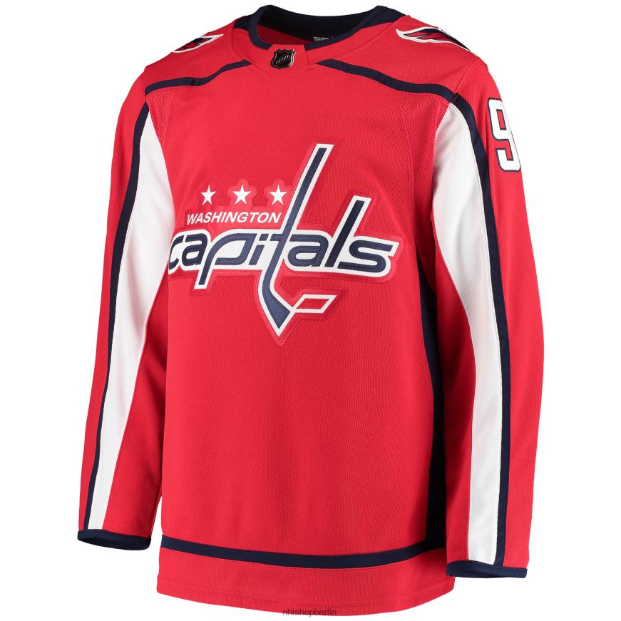 Männer NHL Washington Capitals Evgeny Kuznetsov adidas rotes authentisches Heimspielertrikot Kleidung BF680T2156