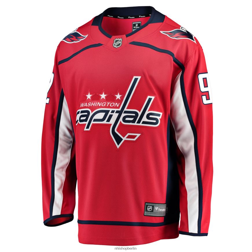 Männer NHL Washington Capitals Ewgeni Kusnezow Fanatiker-gebrandetes rotes Heim-Ausreißer-Spielertrikot Kleidung BF680T1391