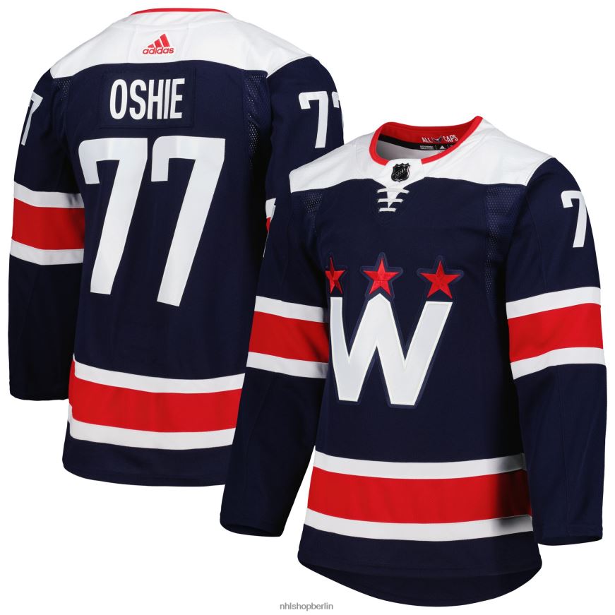 Männer NHL Washington Capitals TJ Oshie Adidas Navy Primegreen Authentic Pro Alternate Player Trikot Kleidung BF680T440