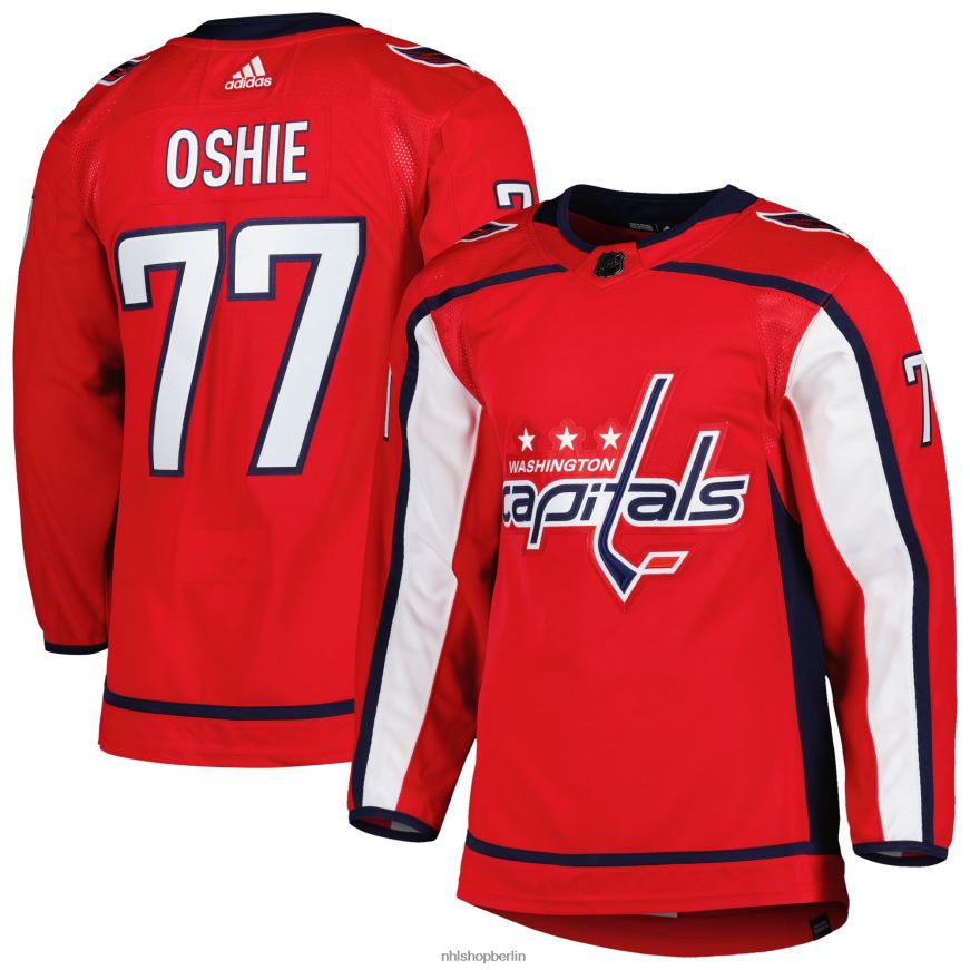 Männer NHL Washington Capitals TJ Oshie adidas Red Home Primegreen Authentic Pro Player Jersey Kleidung BF680T696