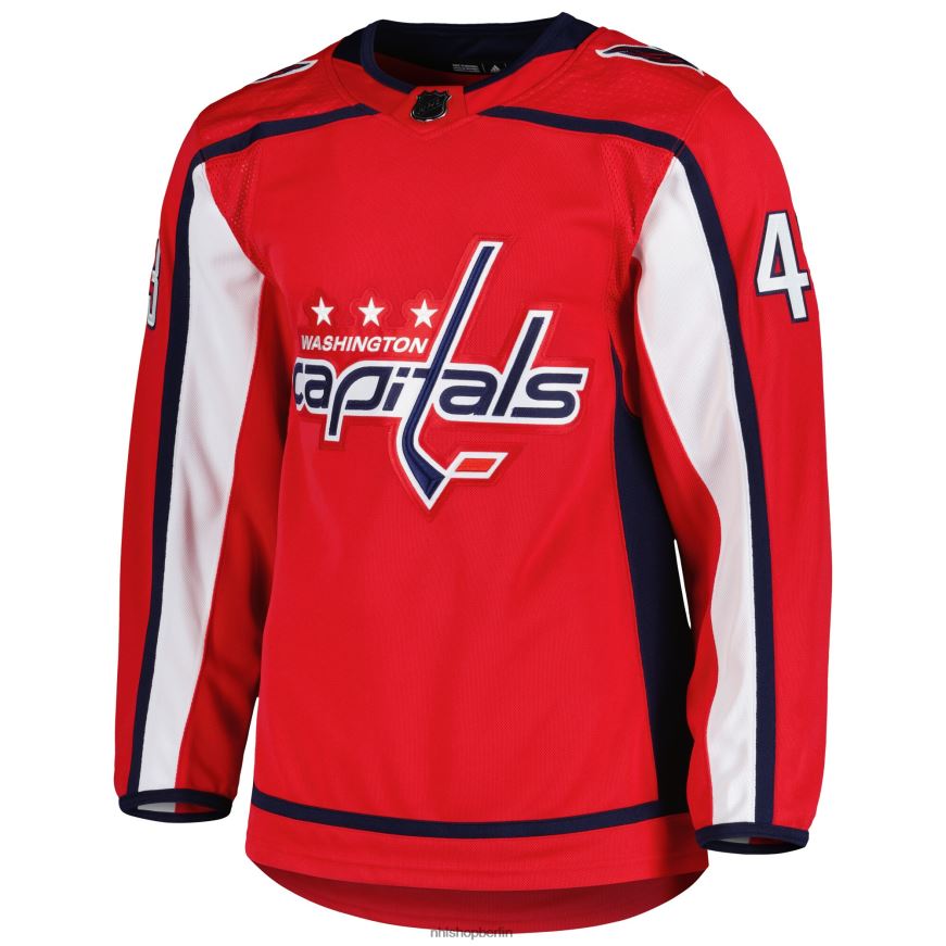 Männer NHL Washington Capitals Tom Wilson adidas Red Home Primegreen Authentisches Pro-Spieler-Trikot Kleidung BF680T2427