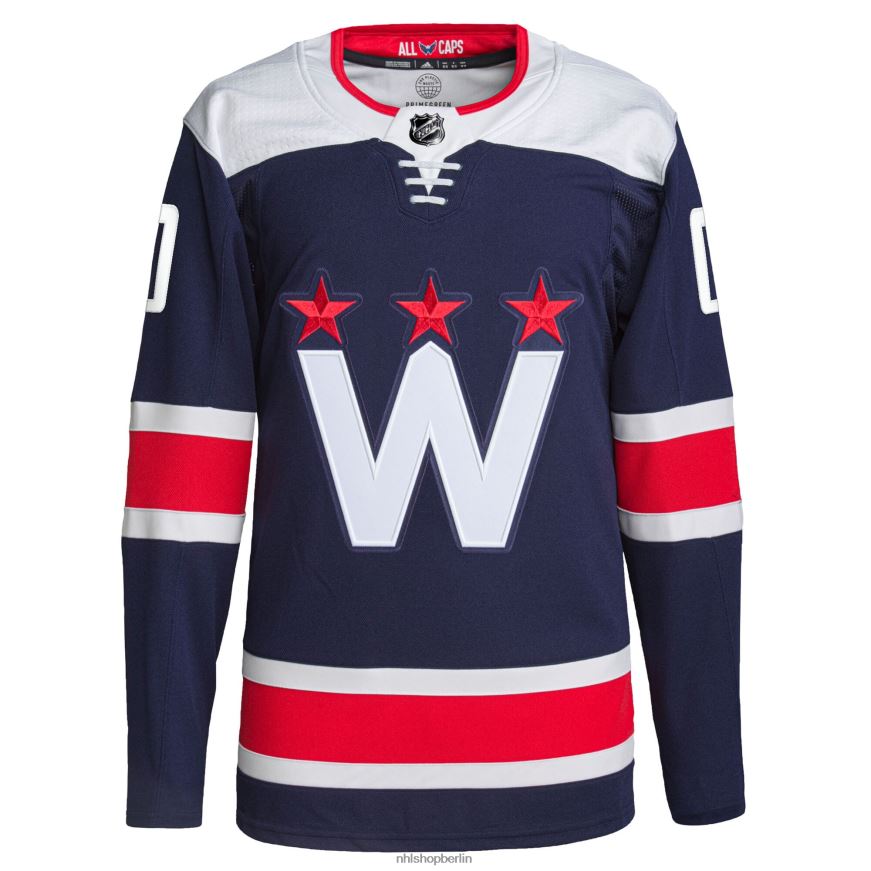 Männer NHL Washington Capitals adidas Navy Alternative Authentic Pro Custom Trikot Kleidung BF680T2269