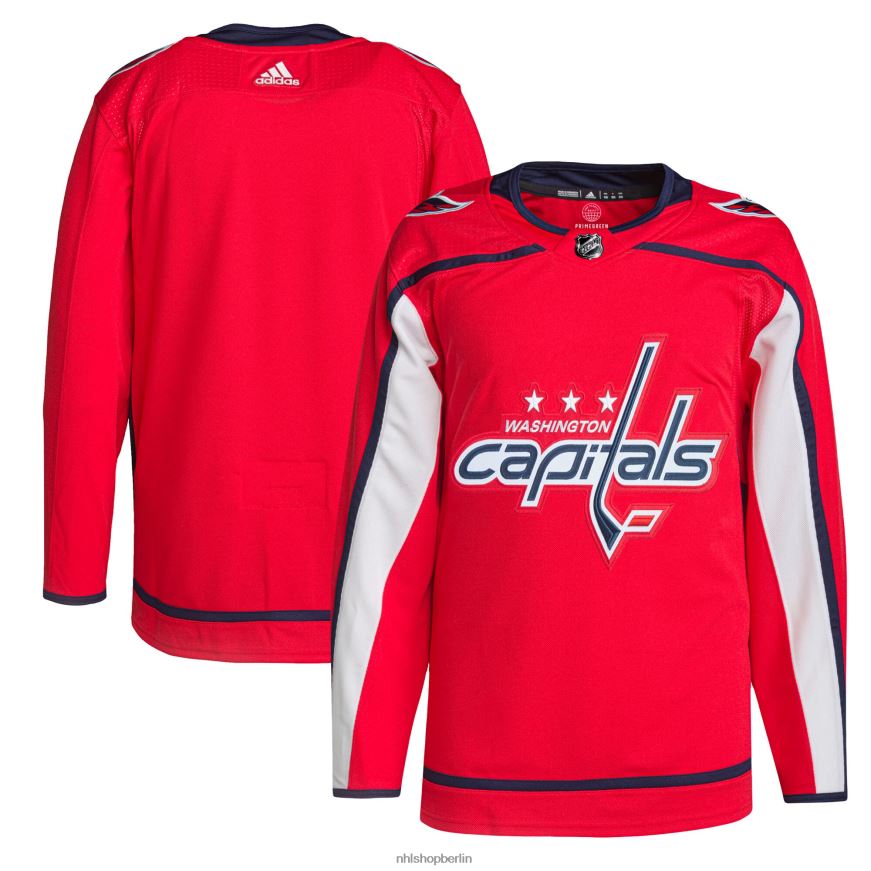 Männer NHL Washington Capitals adidas Red Home Primegreen authentisches Pro-Trikot Kleidung BF680T1611