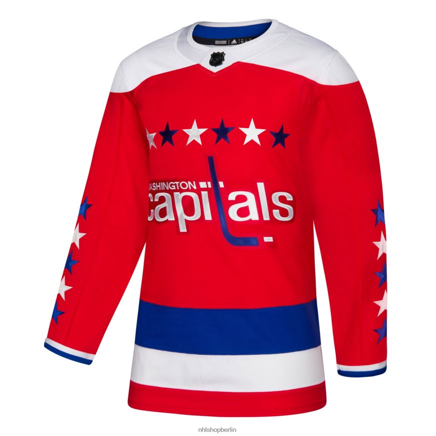 Männer NHL Washington Capitals adidas rotes alternatives authentisches Trikot Kleidung BF680T1105