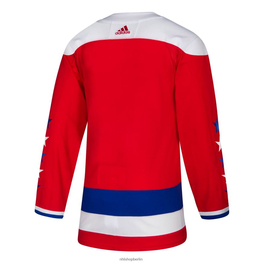 Männer NHL Washington Capitals adidas rotes alternatives authentisches Trikot Kleidung BF680T1105