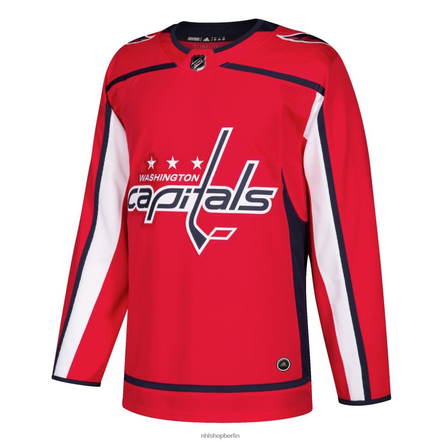 Männer NHL Washington Capitals adidas rotes authentisches Blanko-Heimtrikot Kleidung BF680T1132