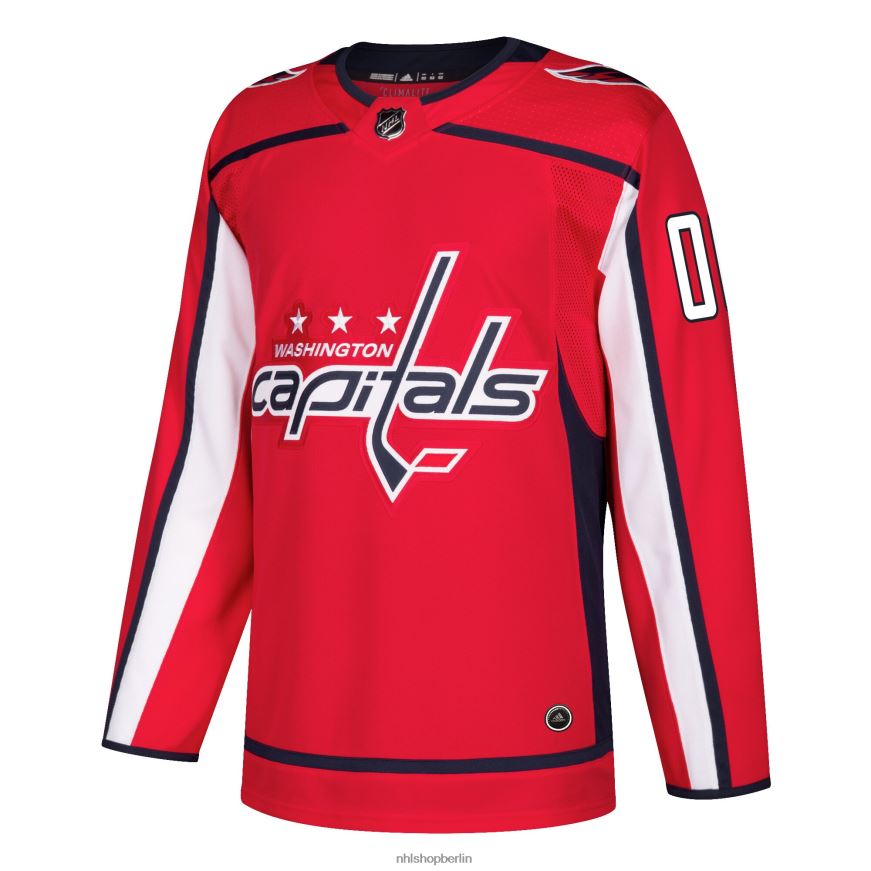 Männer NHL Washington Capitals adidas rotes authentisches individuelles Trikot Kleidung BF680T2179