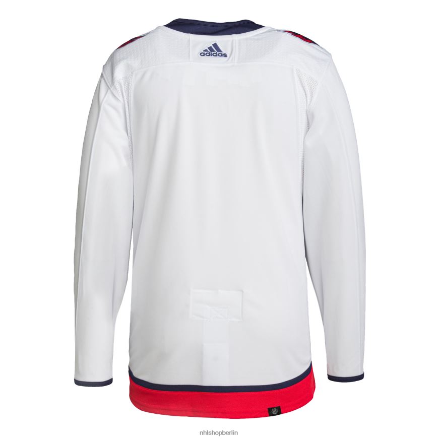 Männer NHL Washington Capitals adidas weißes Away Primegreen authentisches Pro-Trikot Kleidung BF680T1697