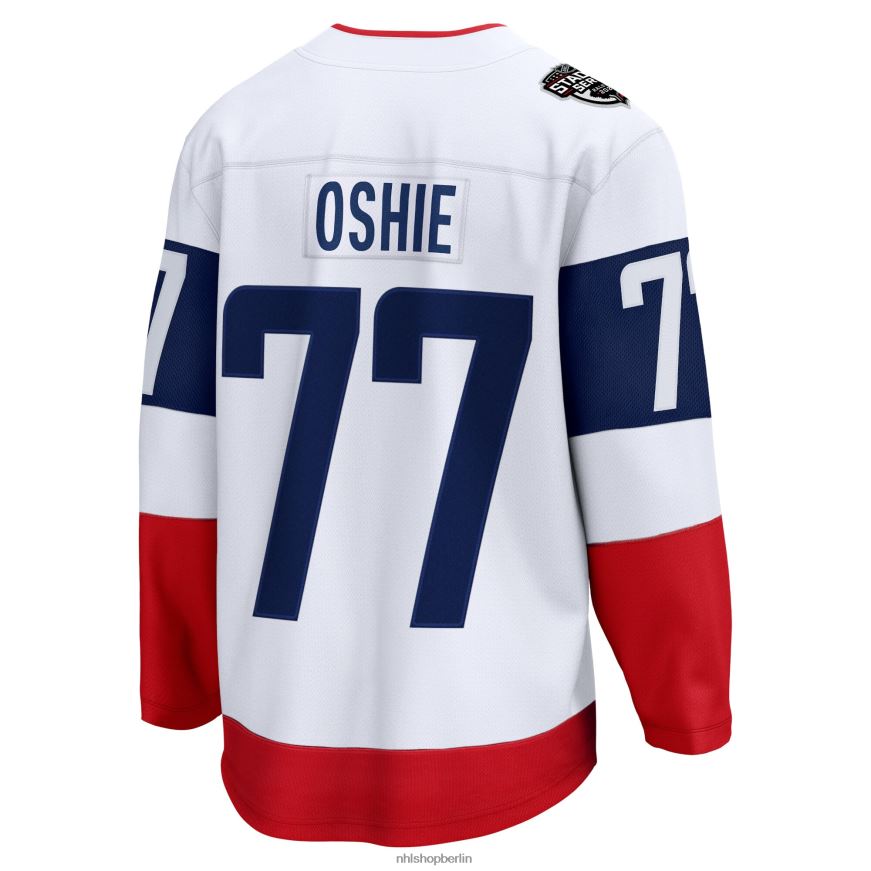 Männer NHL Weißes 2023 Stadium Series Breakaway-Spielertrikot der Washington Capitals TJ Oshie Fanatics Kleidung BF680T741