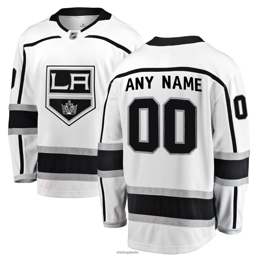 Männer NHL Weißes Abtrünnigen-Auswärtstrikot der Los Angeles Kings mit Fanatics-Logo Kleidung BF680T481