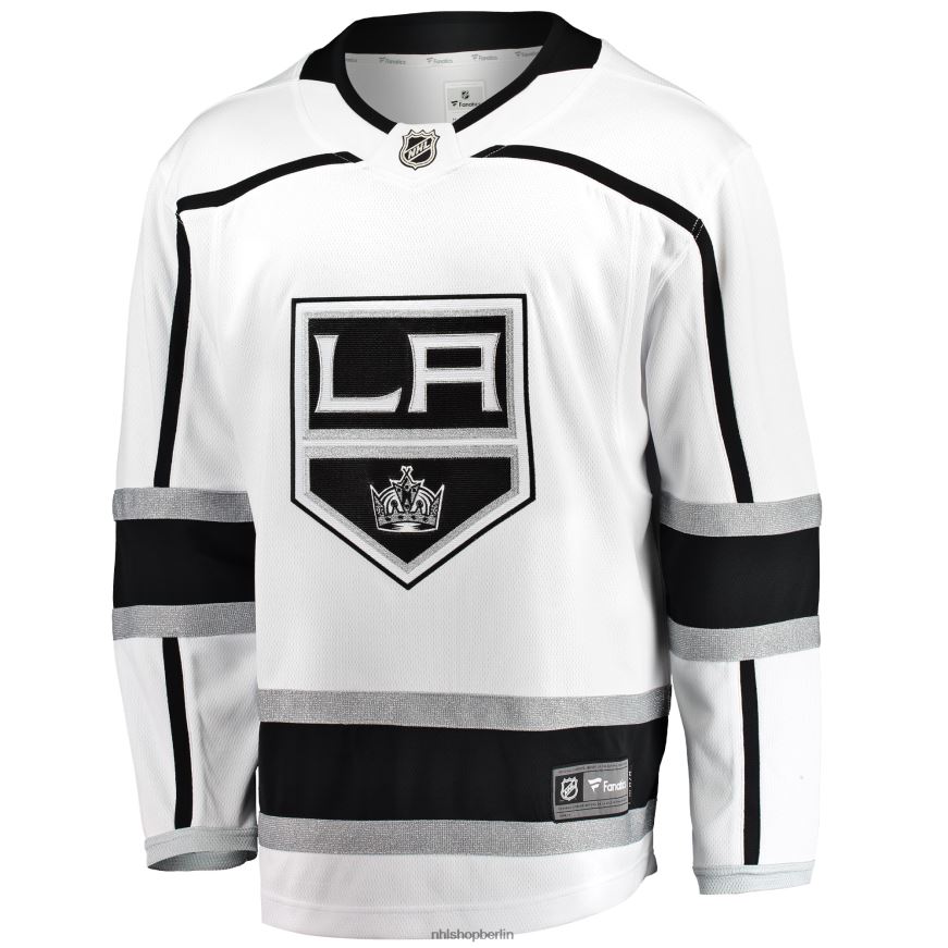 Männer NHL Weißes Breakaway-Auswärtstrikot der Los Angeles Kings mit Fanatics-Logo Kleidung BF680T708