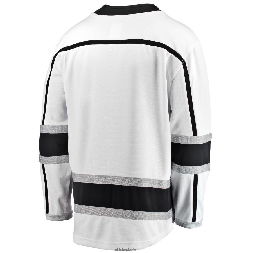 Männer NHL Weißes Breakaway-Auswärtstrikot der Los Angeles Kings mit Fanatics-Logo Kleidung BF680T708