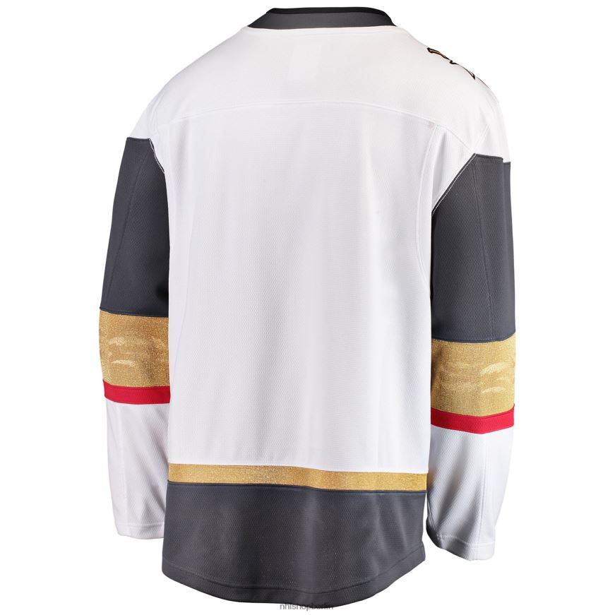 Männer NHL Weißes Breakaway-Auswärtstrikot der Vegas Golden Knights mit Fanatics-Logo Kleidung BF680T842