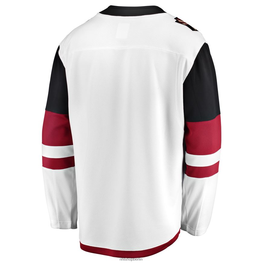 Männer NHL Weißes Breakaway-Auswärtstrikot mit Fanatics-Logo der Arizona Coyotes Kleidung BF680T1398