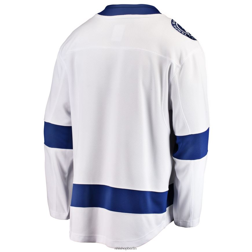 Männer NHL Weißes Breakaway-Auswärtstrikot mit Tampa Bay Lightning Fanatics-Logo Kleidung BF680T1618