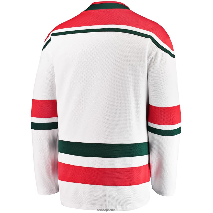 Männer NHL Weißes Heritage Premier Breakaway-Trikot der New Jersey Devils Fanatics 2022/23 Kleidung BF680T215