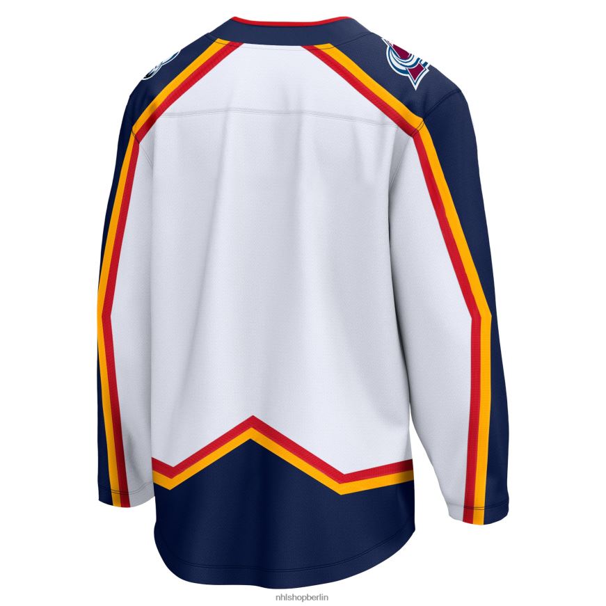 Männer NHL Weißes Special Edition 20 Breakaway Blanko-Trikot mit Colorado-Avalanche-Fanatiker-Logo Kleidung BF680T77