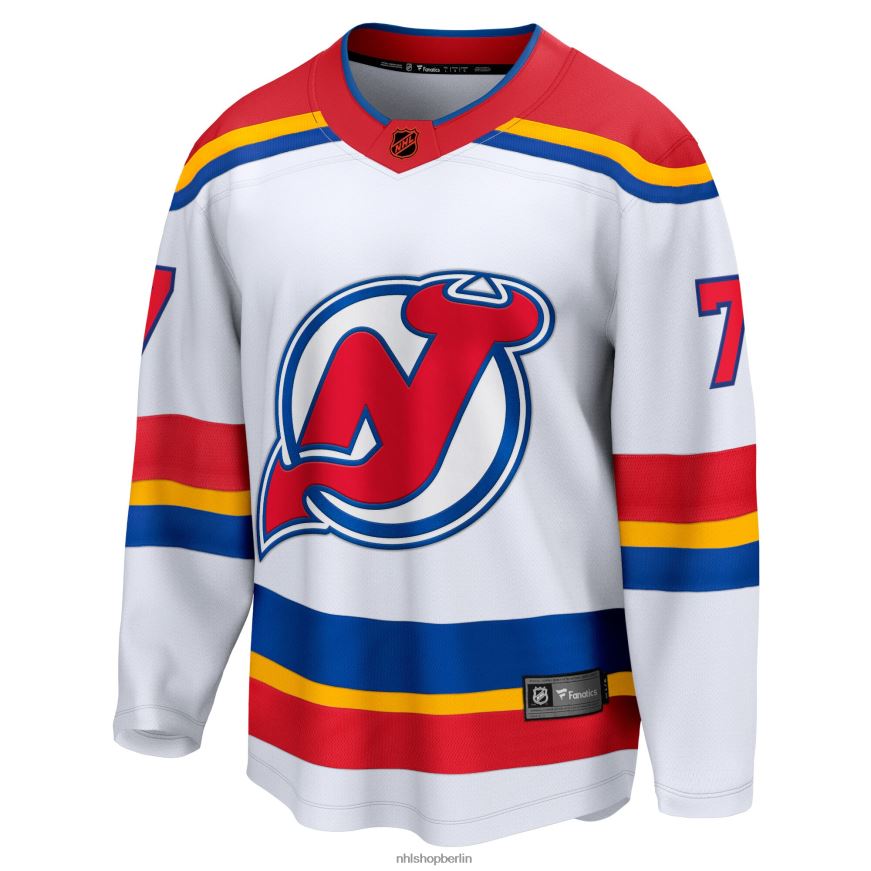 Männer NHL Weißes Special Edition 20 Breakaway-Spielertrikot der New Jersey Devils mit Fanatics-Logo von Dougie Hamilton Kleidung BF680T1316