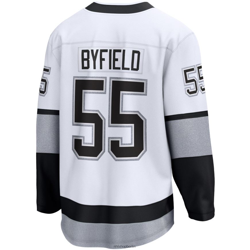 Männer NHL Weißes alternatives Premier-Breakaway-Spielertrikot der Los Angeles Kings Quinton Byfield Fanatics Kleidung BF680T1292