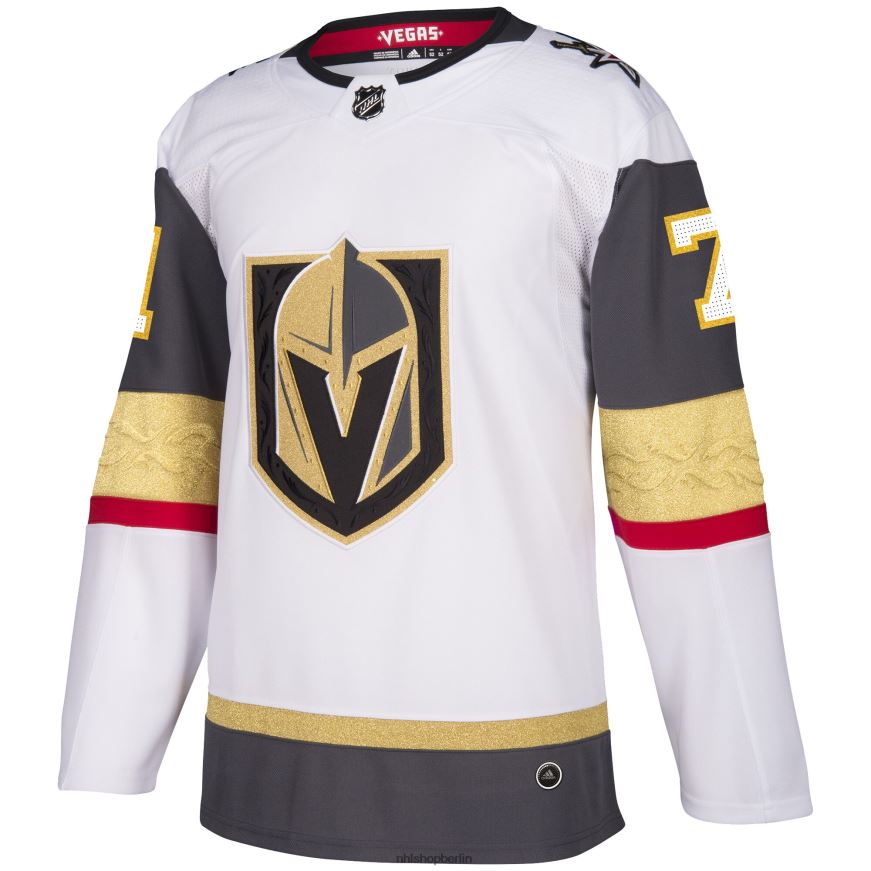 Männer NHL Weißes authentisches Adidas-Spielertrikot der Vegas Golden Knights William Karlsson Kleidung BF680T486