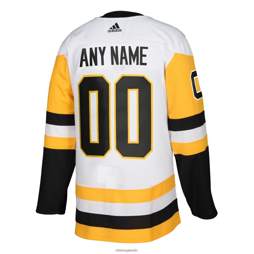 Männer NHL Weißes authentisches individuelles Trikot der Pittsburgh Penguins von adidas Kleidung BF680T1968