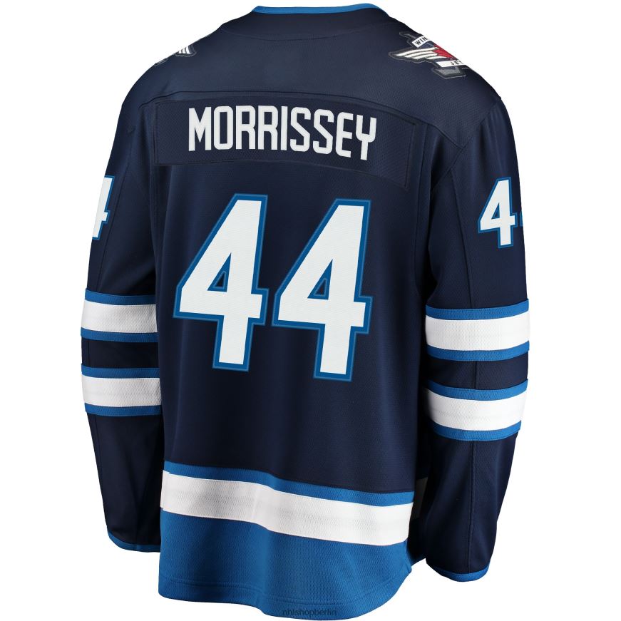 Männer NHL Winnipeg Jets Josh Morrissey Fanatics Branded Navy Breakaway Replika-Trikot Kleidung BF680T1155