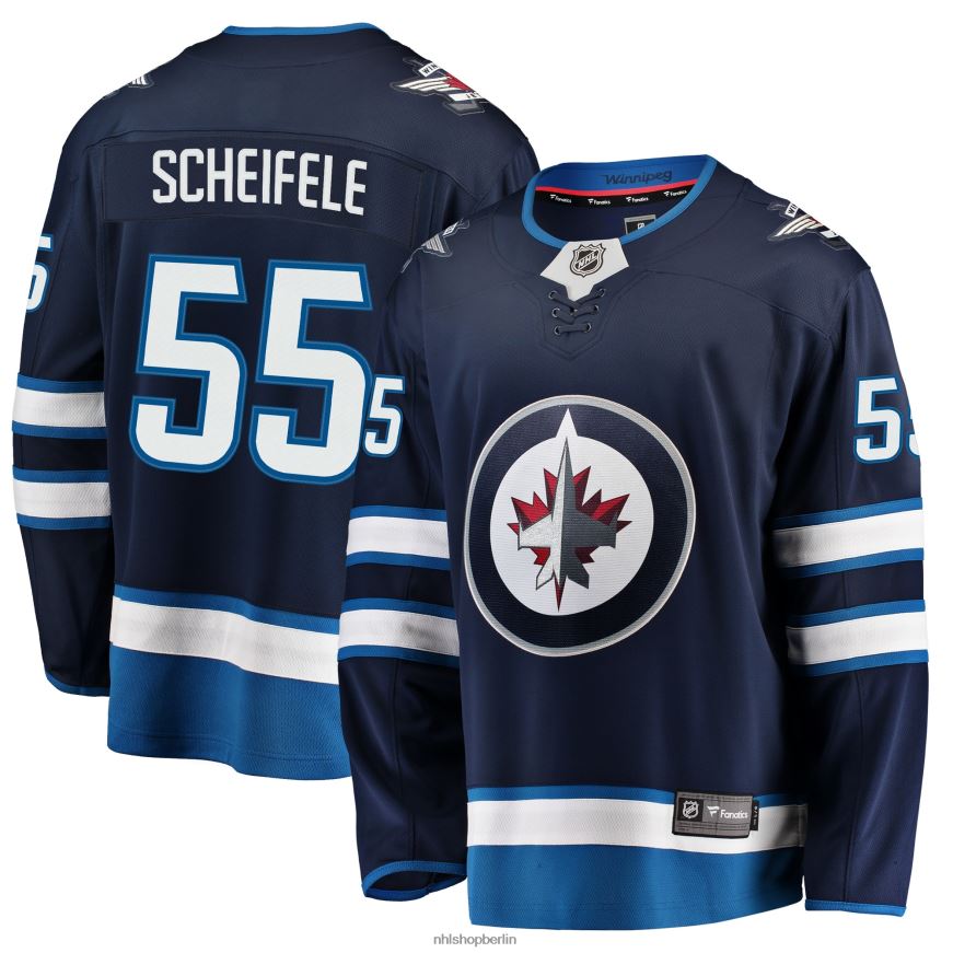 Männer NHL Winnipeg Jets Mark Scheifele Fanatics-Marken-Marine-Breakaway-Replika-Trikot Kleidung BF680T1335